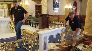 Mike and Andy - Expert Marble Setters Baker Liturgical Art Plantsville CT